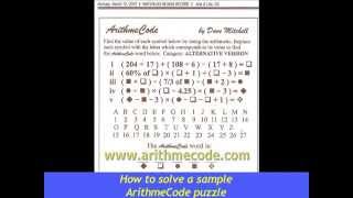 How to Solve ArithmeCode Puzzles