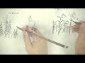 34 樹的畫法第四講 中遠景樹木的畫法 the painting method of the background trees 背景の木の塗装方法 배경 나무의 페인팅 방법