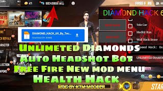 HOW TO HACK FREE FIRE | FREE FIRE HEADSHOT HACK | FREE FIRE HACK |FREE FIRE MOD MENU | DIAMOND HACK