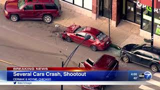 2 innocent bystanders injured in Heart of Chicago shootout, chase