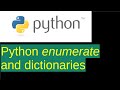 Python enumerate and dictionaries
