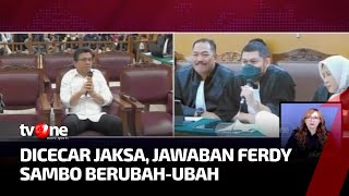 Jaksa Cecar Ferdy Sambo Karena Keterangan Berubah-ubah | Kabar Pagi tvOne