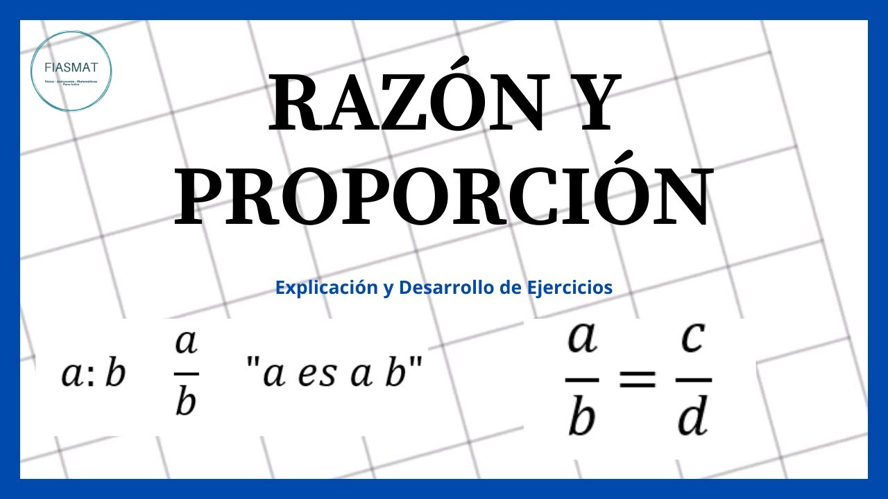 Razón Y Proporción - Ejercicios Resueltos - YouTube