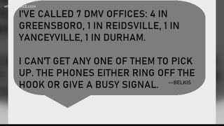 NC DMV: Don't call your local office to make an appointment