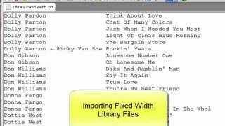 Importing - Fixed Width Files Importing