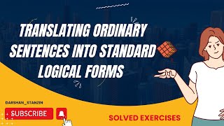 Translating ordinary sentences into standard logical forms || Logic || DU || CUET || Philosophy