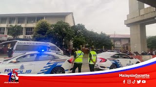 #PRU15: Polis Mula Berkumpul Di SMK Aminuddin Baki