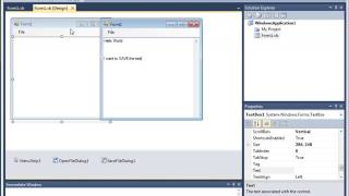 Visual Basic Cresting a Simple Text Editor - Using OpenFileDialog SaveFileDialog