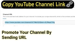 How to Copy your YouTube Channel Link /URL in Urdu-Hindi