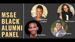 MS&E Black Alumni Panel 2020