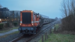 RFO/Jacko Fijn Techniek Hippel/Bakkie 9702 (Ex-NS 676) vertrekt uit Leusden met een lege Pontrein!