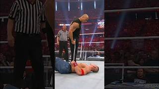 The start of the #WrestleMania saga between The Rock and John Cena was 🔥🔥🔥 #Short