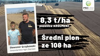 Pszenica ozima ARGUMENT – średni plon 8,3 t/ha