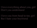 i hate your boyfriend lyrics