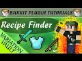 Recipe Finder | Shows every recipe! | Minecraft Bukkit Plugin
