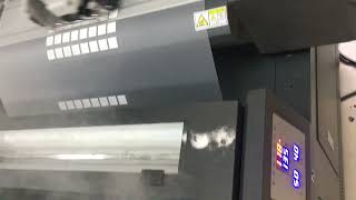 A1 60Cm DTF printer with 2 i3200 heads and powder shaker machine together