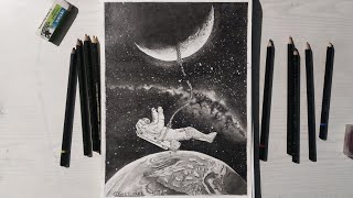 Drawing The Astronaut concept artwork | Sketchkar