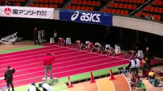 近江高校　男子陸上競技部　北原６０ｍH　2015.2.7