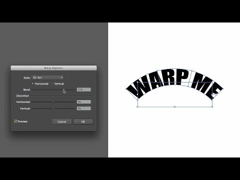 How to Reshape Text with an Object Warp | Adobe Illustrator How to Reshape Text with an Object Warp | Adobe Illustrator
