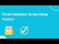 Email validation in Python | Python automation script | Python automation projects #python