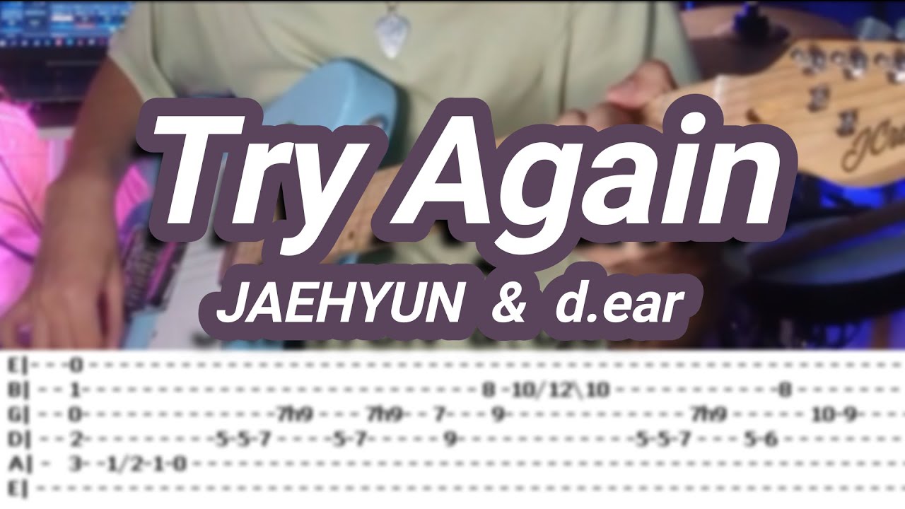 Try Again Jaehyun D Ear Guitar Cover With Tabs Youtube