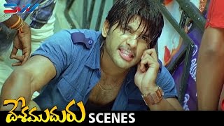 Allu Arjun Takes Revenge on Subbaraju | Desamuduru Telugu Movie Scenes | Hansika | Puri Jagannadh
