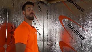 Quik-Therm Interior Concrete Insulation System - Live Installation