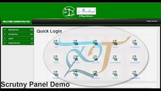 ecourt and efiling software demo Scrutny Panel
