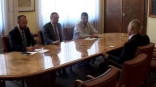 10.07.2015. - Predsednik Pokrajinske vlade dr Bojan Pajtić primio ambasadora Izraela Jozefa Levija