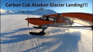 Landing a Cub on a Glacier in Alaska #cubcrafters #carboncub #FX3 #skiplane