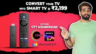 Convert You TV into Smart TV with Amazon Fire Stick with Free OTT Apps | Hindi