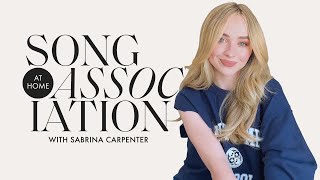 Sabrina Carpenter Sings Taylor Swift, Ariana Grande, & The 1975 in a Game of Song Association | ELLE