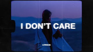Belfa & Julia Alexa - i don't care anymore (Lyrics)