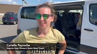 ESU Women's Tennis Head Coach Cyrielle Peyroche Prior to Rumble by the River