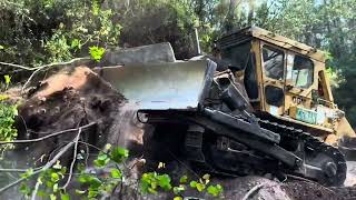 ROAD OPENING CLEARING AND WIDENING WORKS IN THE FOREST BY DOZER #working #komatsu #bulldozer #work
