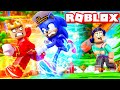 SONIC vs THE FLASH in an EPIC RACE in ROBLOX