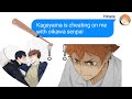 Haikyuu group chat | kageyama is cheating