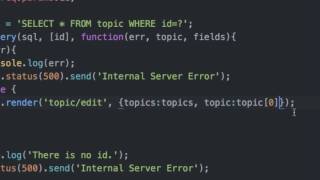 Server Side JavaScript - CRUD + Auth : mysql 6