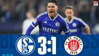 FC Schalke 04 - FC St. Pauli | 3:1 | Höhepunkte | 2. Bundesliga - 2023/2024