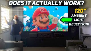 Does an ALR Screen IMPROVE Your Home Theater Experience? // REVIEW Valerion Home Theater Screen 120