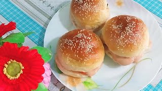 চিকেন বার্গার রেসিপি।।Chicken Burger Recipe.[Sayeeda's Kitchen]