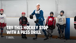 Try This Hockey Stop With A Pass Drill