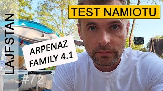 Test - Quechua Arpenaz 4.1 , Namiot kempingowy, recenzja, kupujemy namiot, Chorwacja pod namiotem