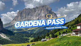 Italy Dolomites Scenic Tour - Passe Gardena - 4K|HDR