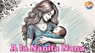 A LA NANITA NANA - Amy Samu | Cancion de Cuna para Bebes - LYRICS VIDEO