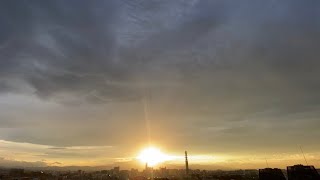 2020年9月18日 夕焼け空 タイムラプス