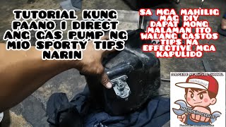 PAANO I DIRECT ANG FUEL PUMP NG MIO SPORTY TUTORIAL GUIDE EASY WAY ALANG GASTOS