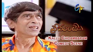 Kallu Chidambaram Comedy Scene | Premante | Venu Gopal | Meenu Bharadwaj | ETV Cinema