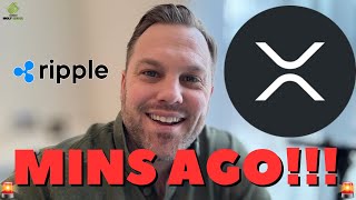 MINS AGO!  Ripple XRP News!!!