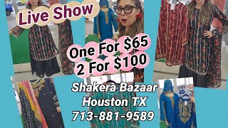 2 For $100 Chiffon 3pc PartyWear Collection Shakerabazaar.com Houston TX 713-881-9589